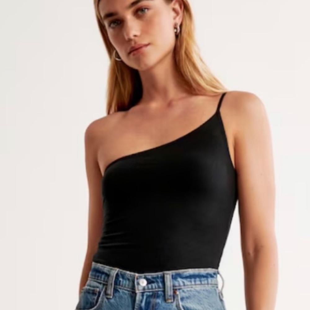Cotton Seamless Fabric One-Shoulder Tank